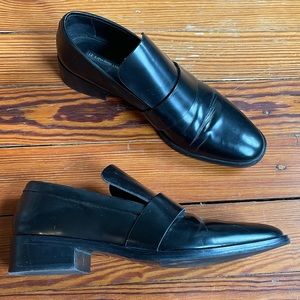 &other stories leather loafers